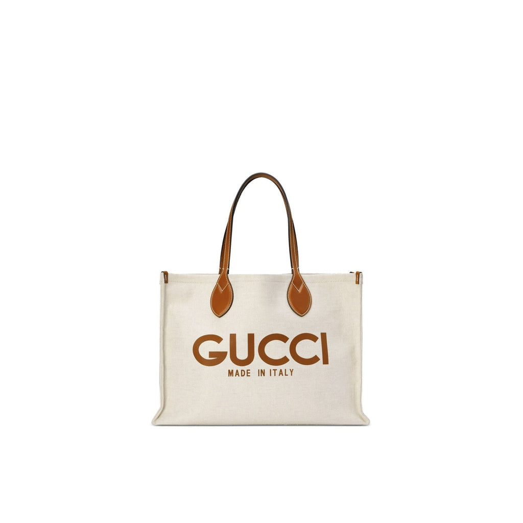 Gucci Small Tote Handle Bag - Beige - Femme