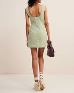 Anita Dress - Vichy Green