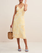 Robe Carlita - Vichy Fleuri Paille