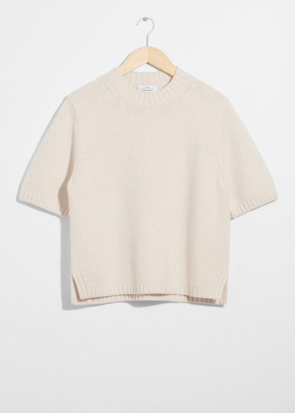 T-Shirt Es Ines Cashmeremix - Blanc