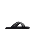 Jimmy Choo Palmo Leather Sandals - Black - Homme
