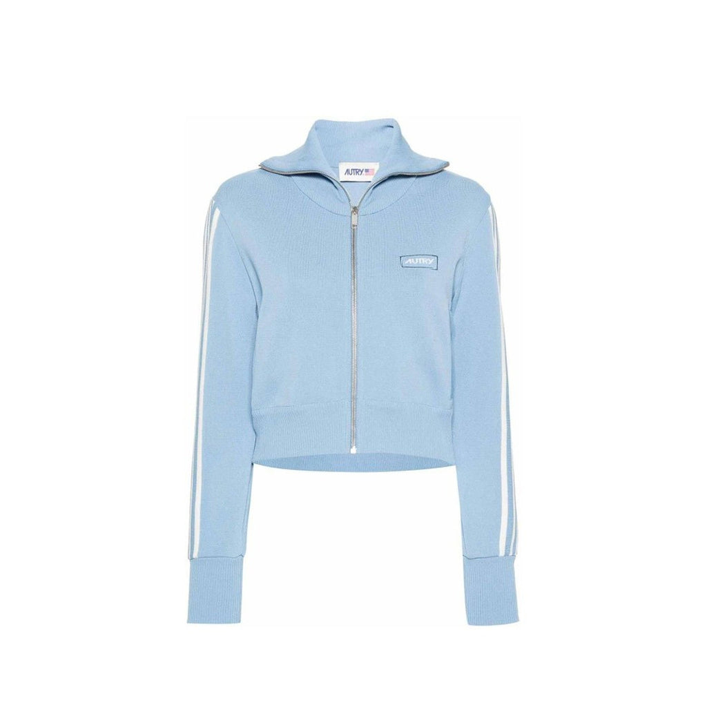Cardigan Logo - Blue - Femme