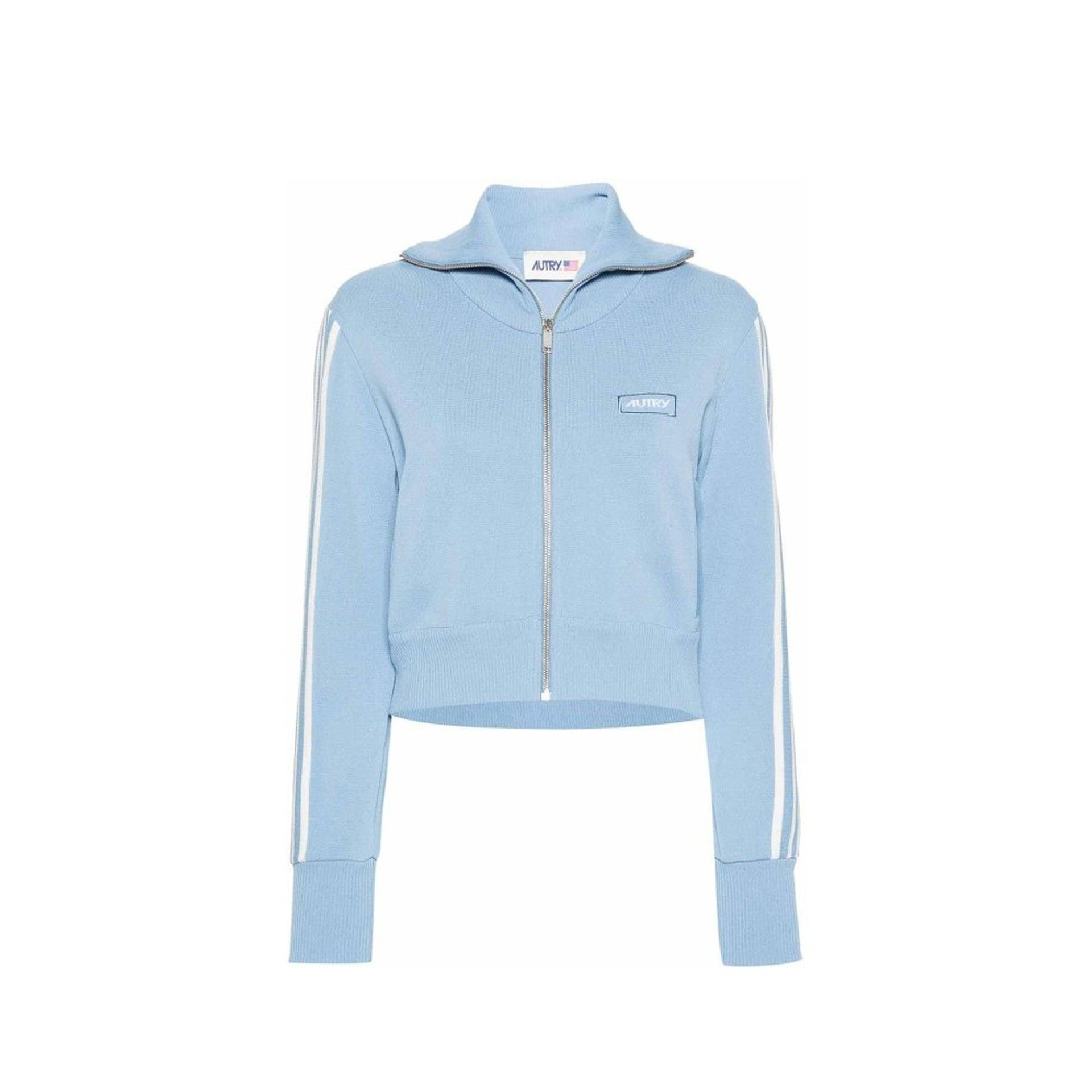 Cardigan Logo - Blue - Femme