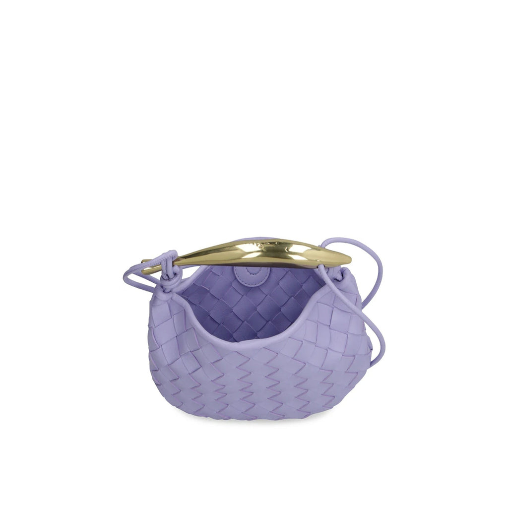 Bottega Veneta Mini Sardine Leather Crossbody Bag - Lilac - Femme