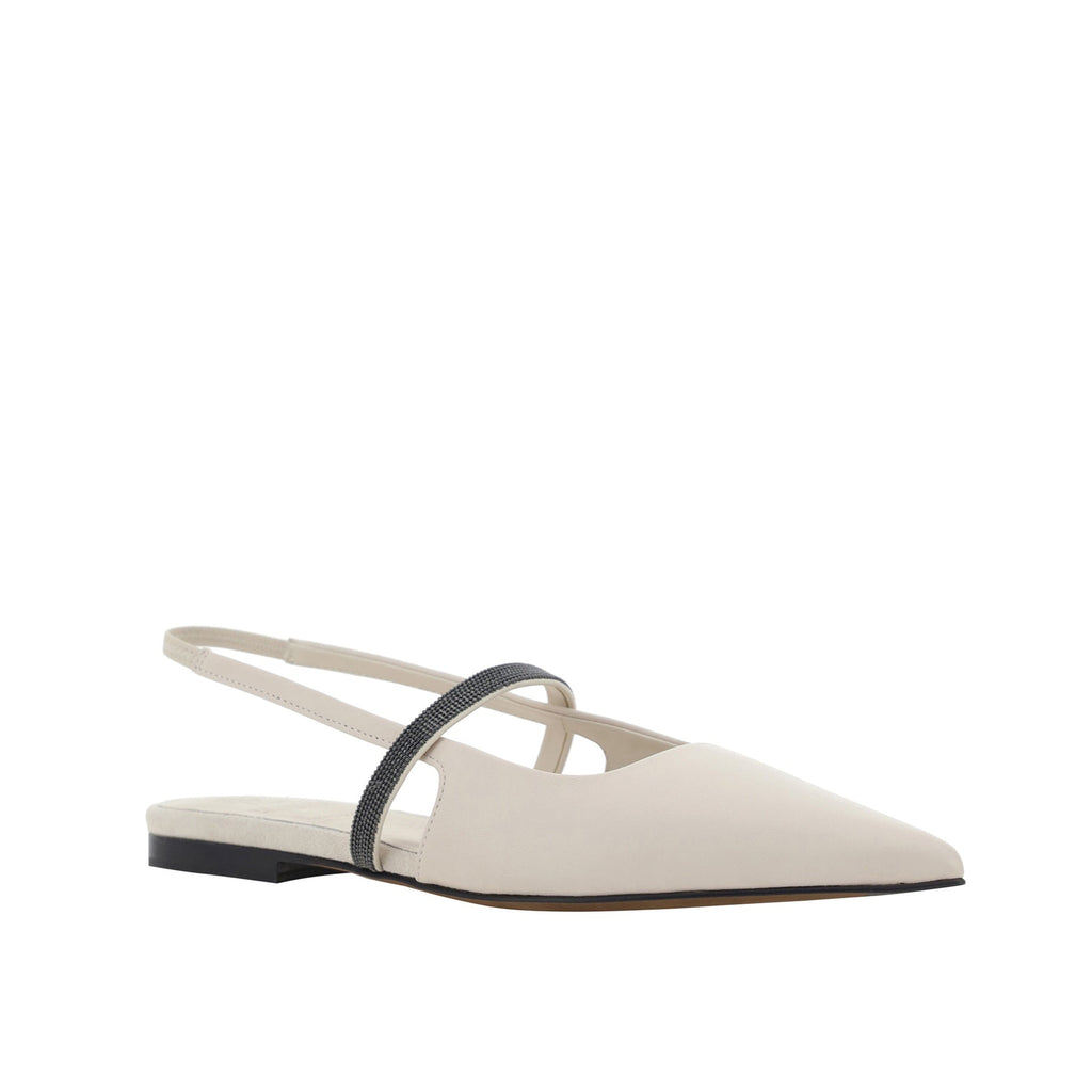 Ballerines Brunello Cucinelli Slingback - Cream - Femme