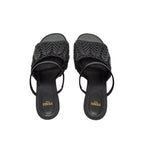 Fendi First Heel Sandals - Black - Femme