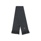 Prada - Foulard Logo Cashmere - Homme - Grey