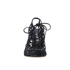 Manolo Blahnik Hamza 105 Leather Sandals - Black - Femme