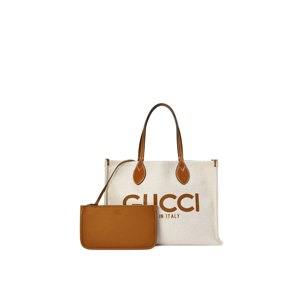 Gucci Small Tote Handle Bag - Beige - Femme