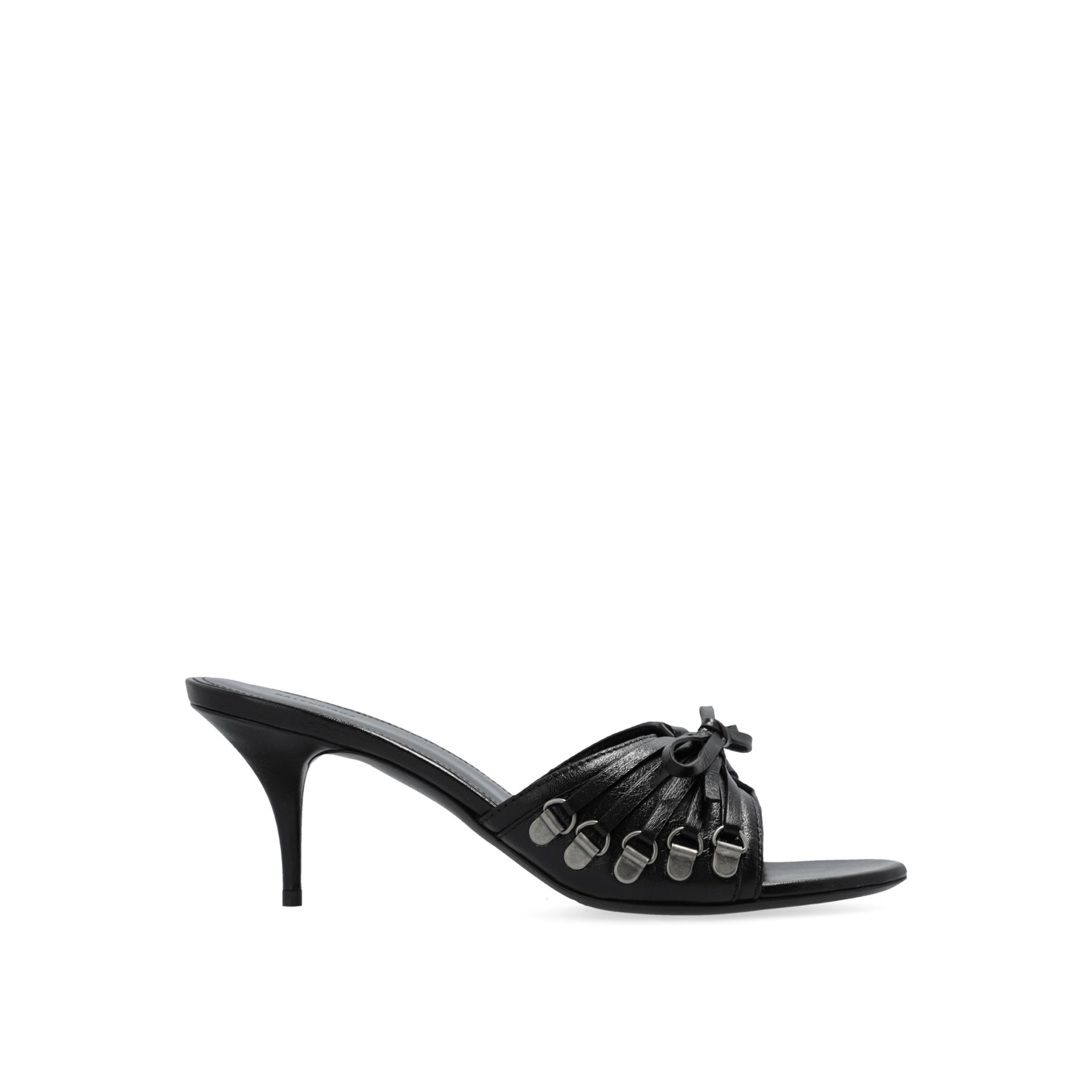 Sandales - Balenciaga Cagole 70 Leather - Black