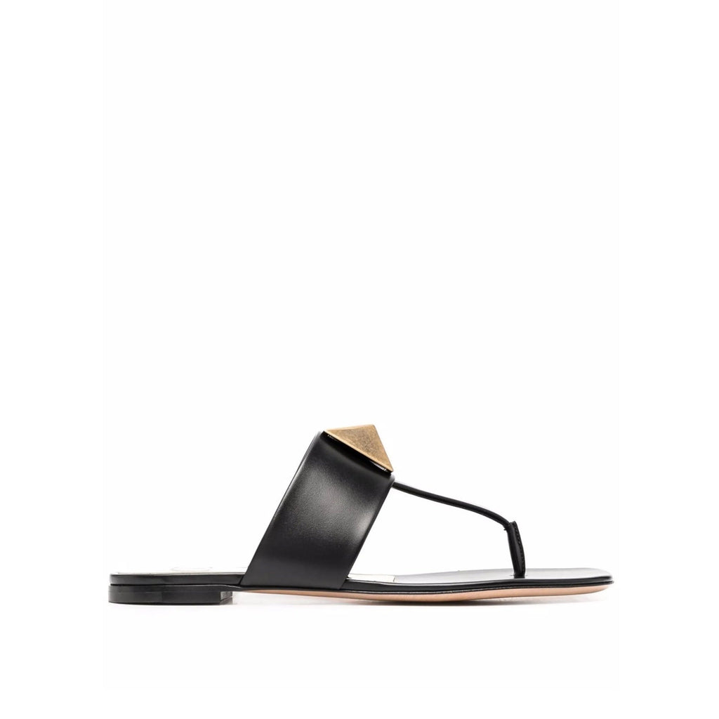 Sandales Valentino Garavani One Stud - Black - Femme