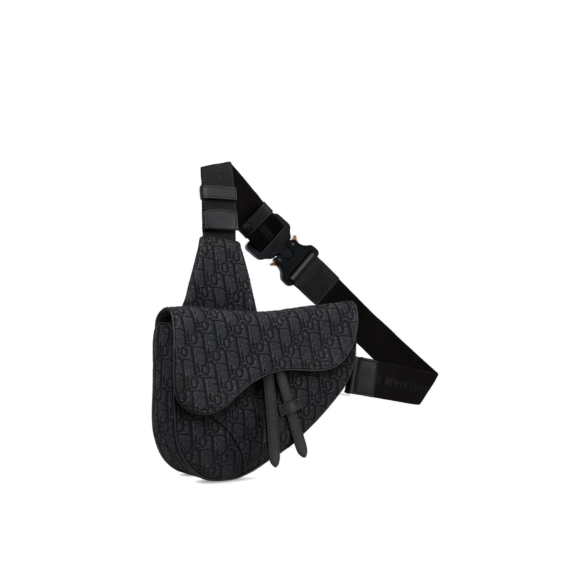 Dior - Sac Messager Oblique Jacquard - Homme - Black