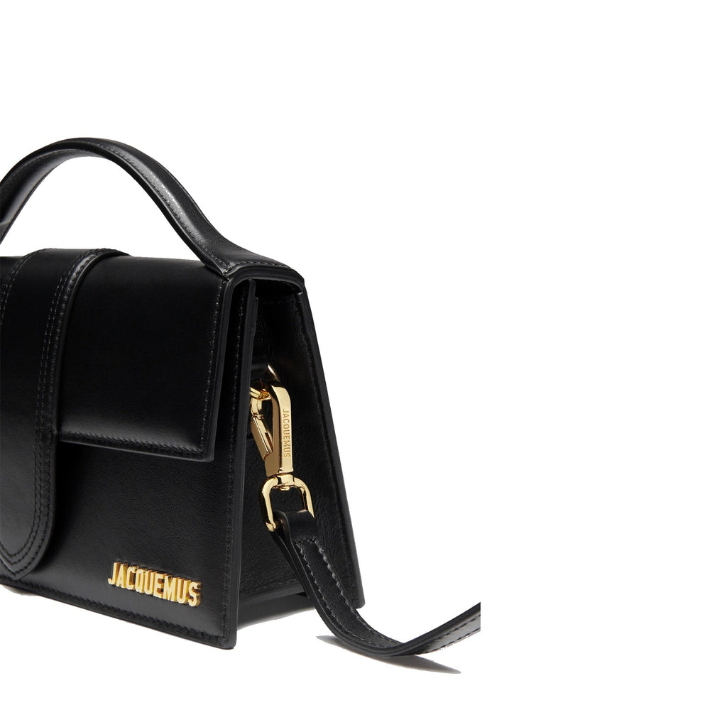 Jacquemus - Sac Le Grand Bambino - Gold Logo - Femme - Black