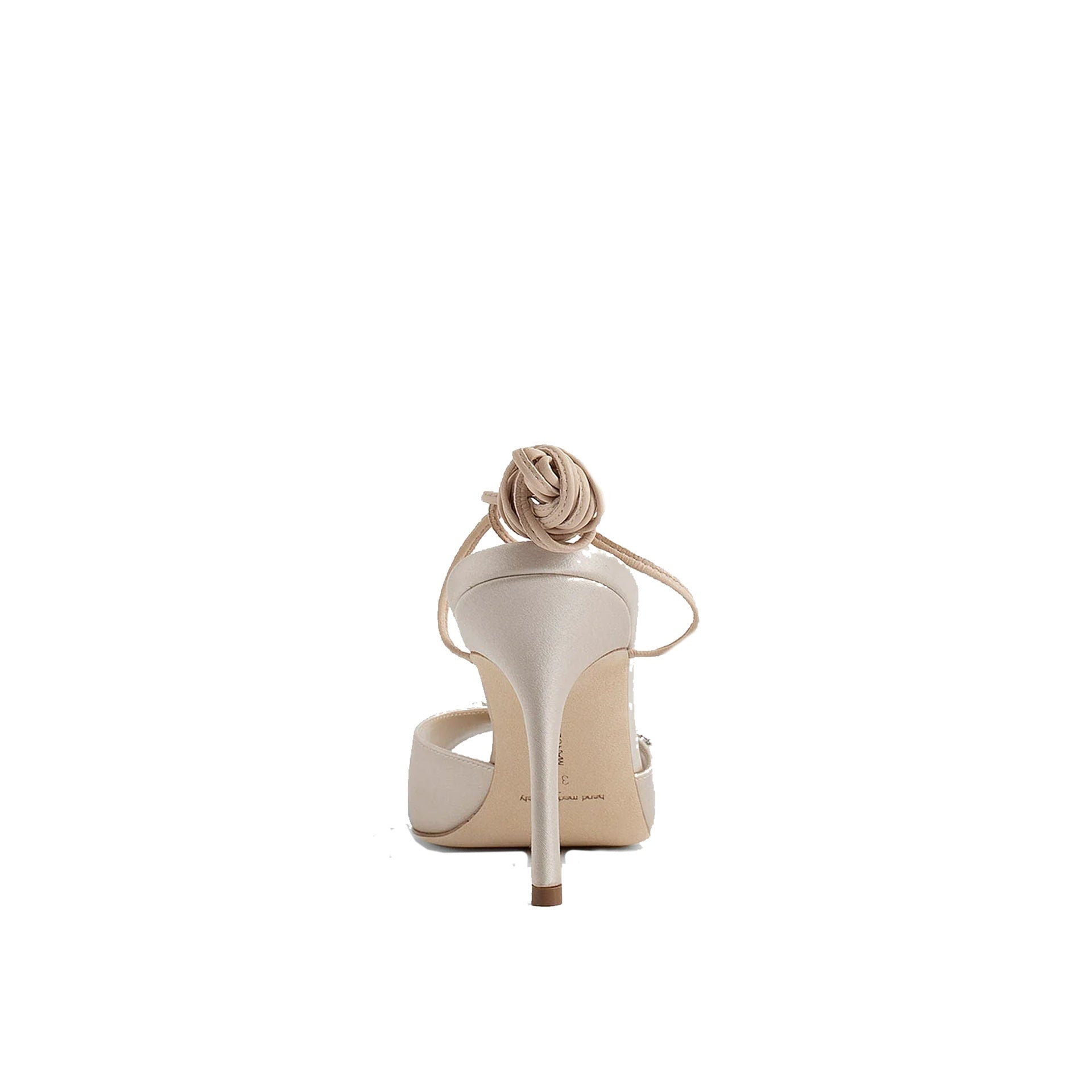 Sandales Manolo Blahnik Plumena 090 Satin - Beige - Femme