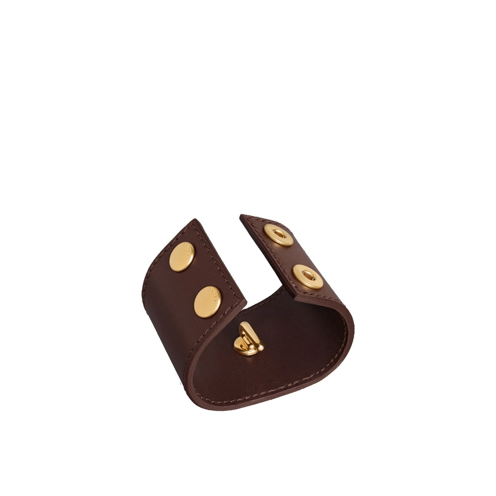 Celine - Pince À Cheveux Leather - Femme - Brown