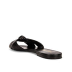 Claquettes Saint Laurent Leather - Black - Femme