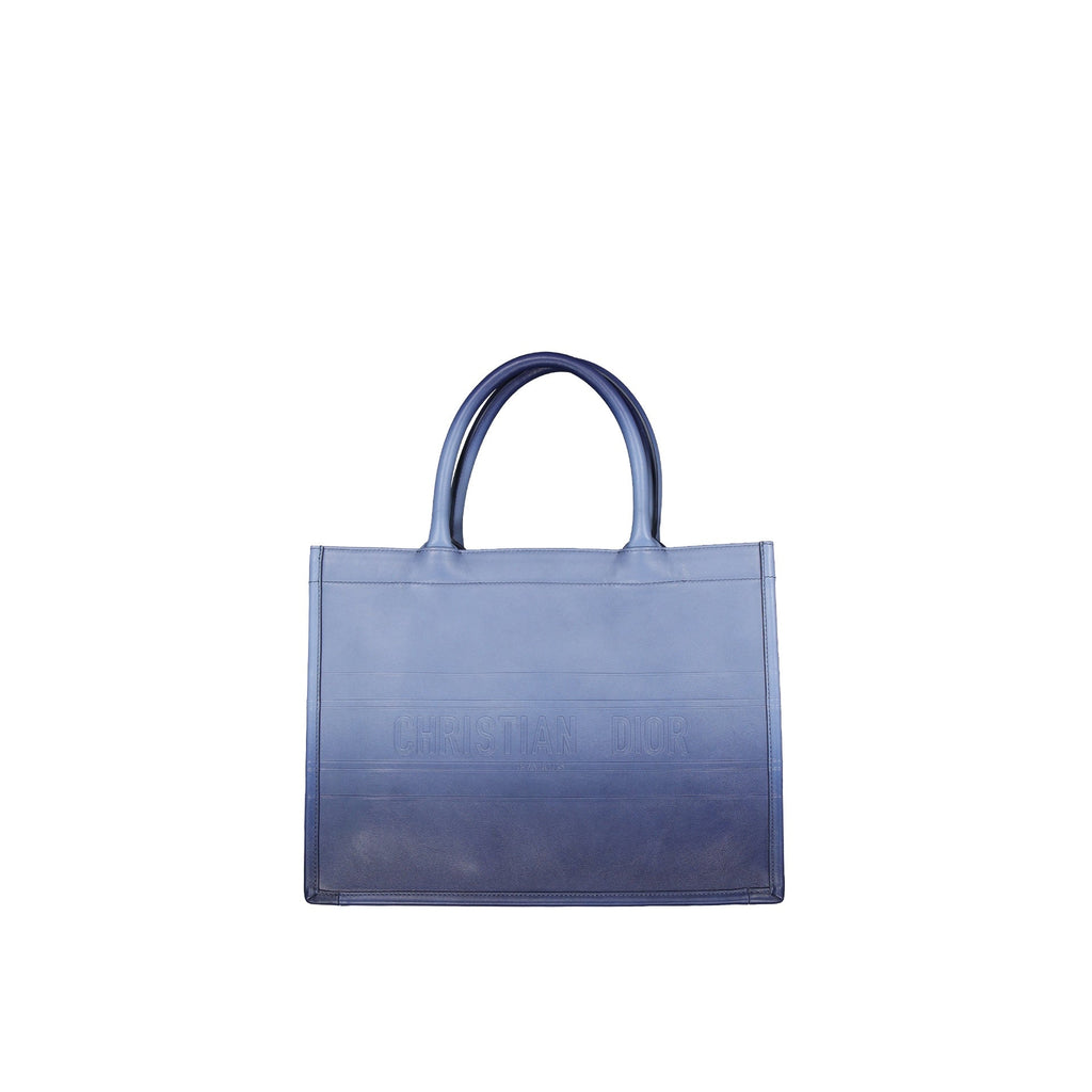 Dior - Cabas Christian Leather Medium Book - Femme - Blue
