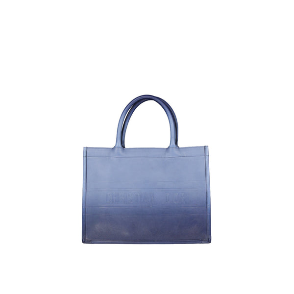 Dior - Cabas Christian Leather Medium Book - Femme - Blue