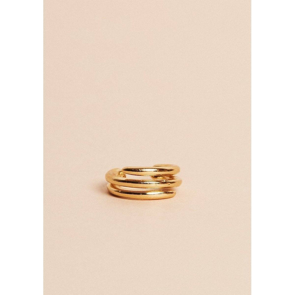 Earcuff Charlie Or Jaune - Boucles D’Oreilles - Waekura - The Bradery