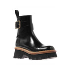 Bottes Chloé Owena Leather - Black - Femme
