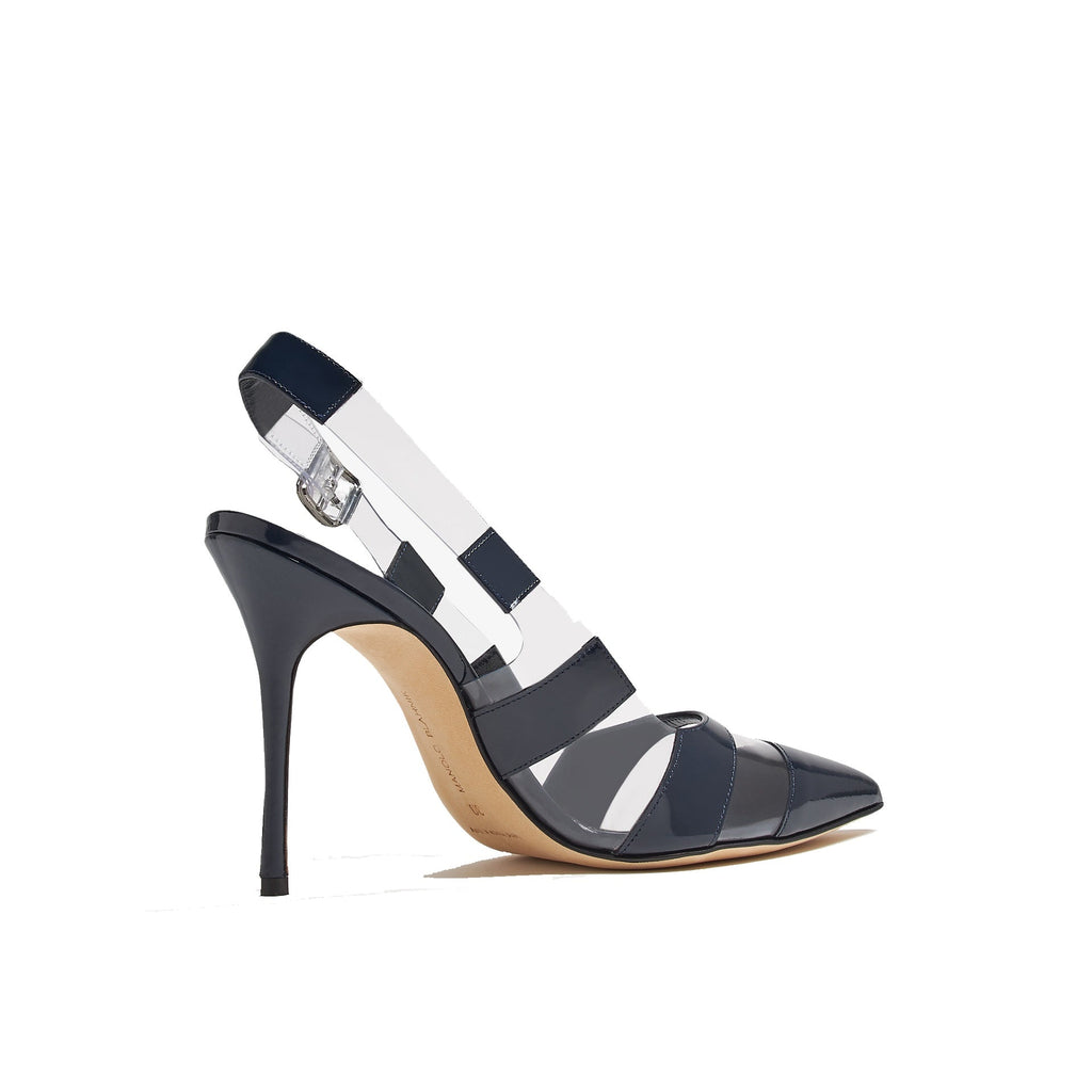 Escarpins Manolo Blahnik Uxra 105 - Blue - Femme