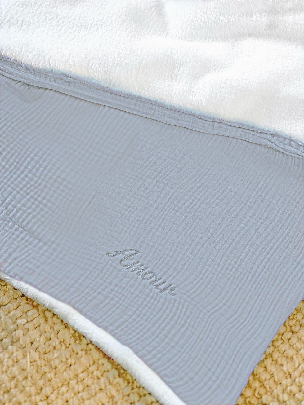 L'Inséparable - Couverture Doublée - Bleu Souris - À Personnaliser