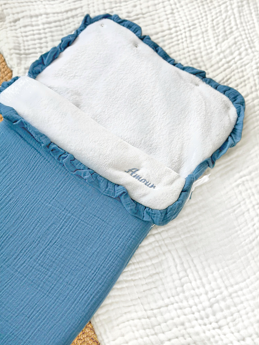 Les Beaux Rêves - Nid D’Ange - Bleu Denim - À Personnaliser