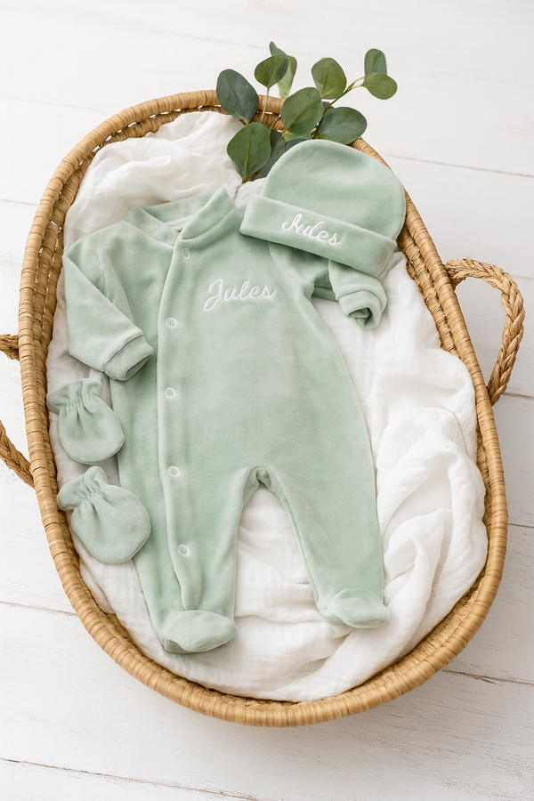 Le Rêveur - Trousseau 3 Pièces - Eucalyptus - À Personnaliser