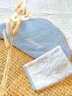 La Plume - Cape De Bain - Bleu Nuage - À Personnaliser