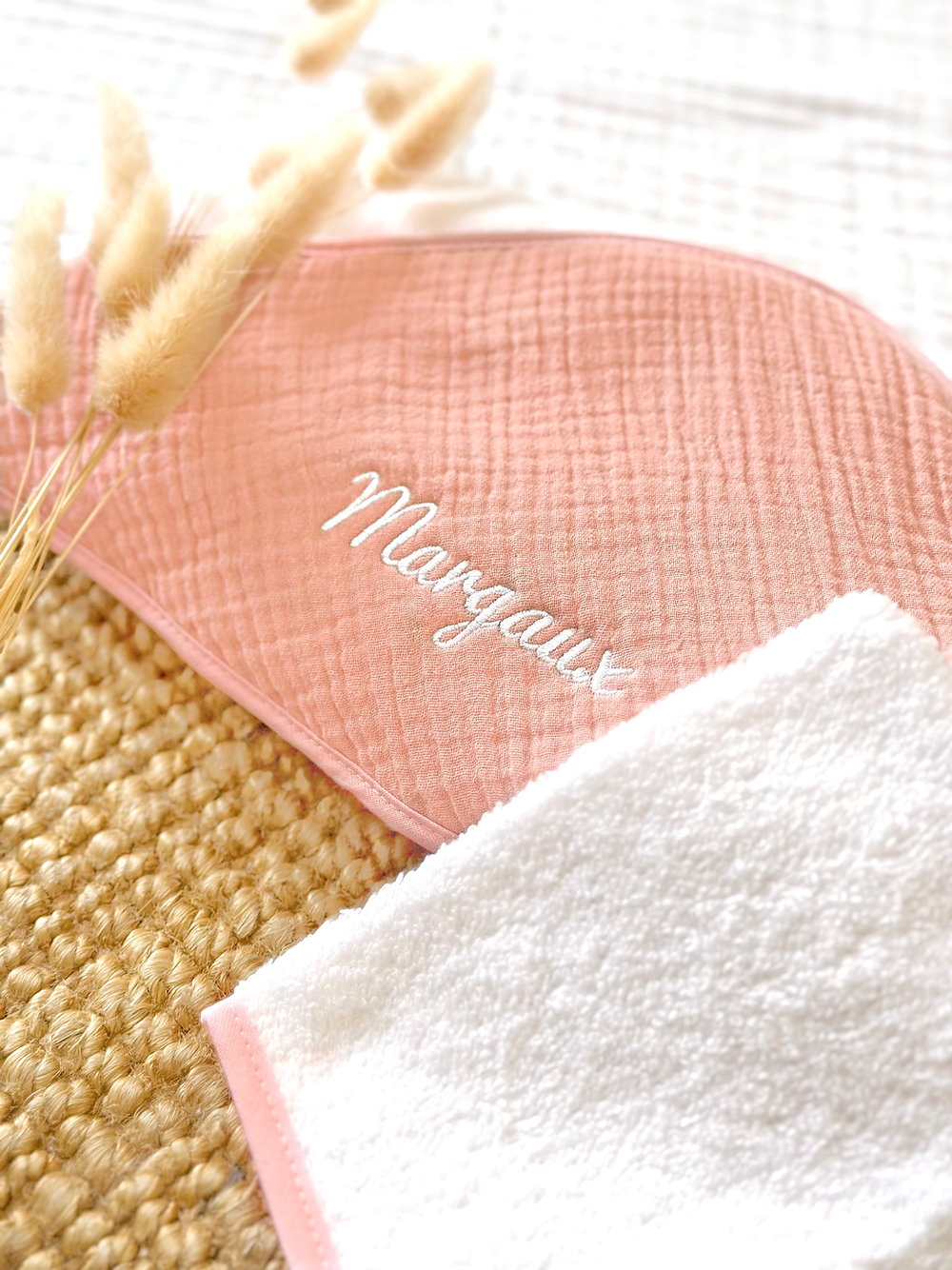 La Plume - Cape De Bain - Rose Poudré - À Personnaliser