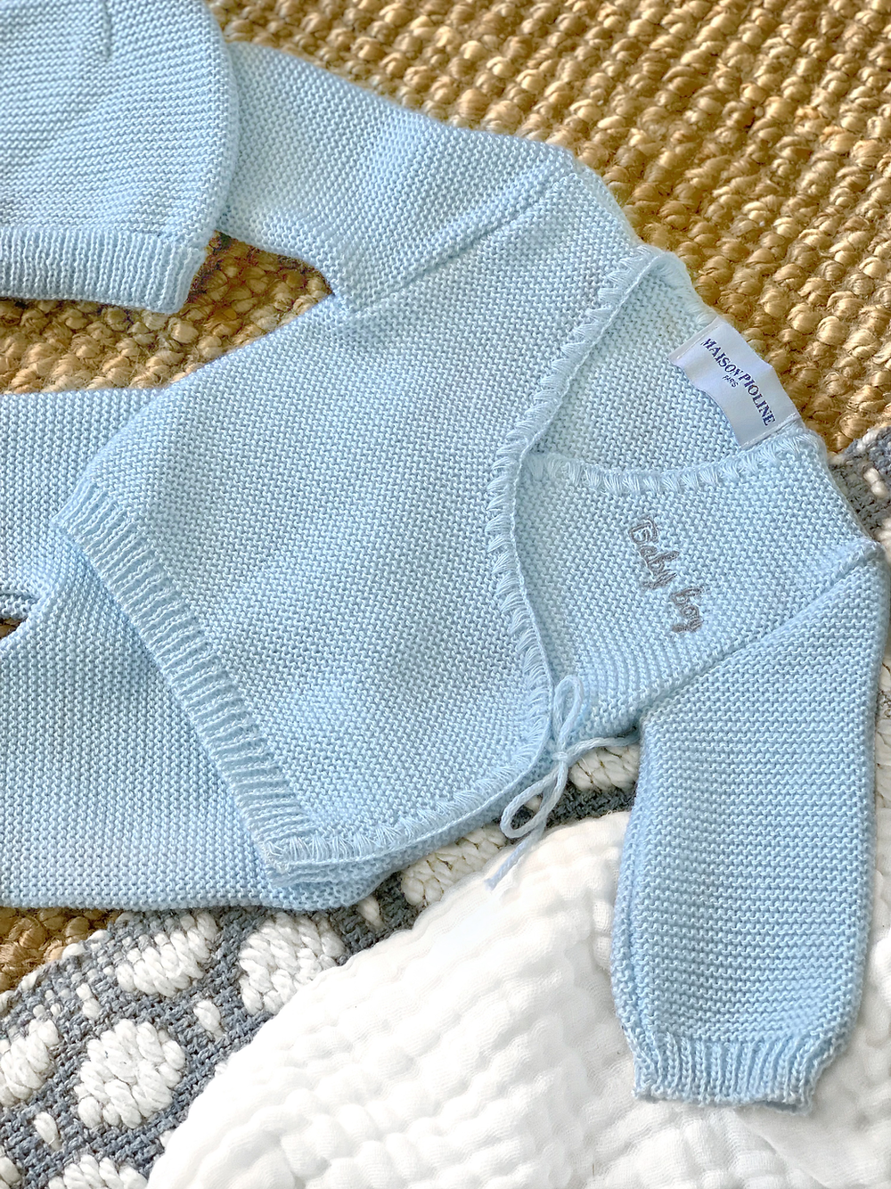 La Petite Perle - Bleu Nuage Trousseau De Naissance - À Personnaliser