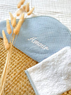 La Plume - Cape De Bain - Bleu Nuage - À Personnaliser