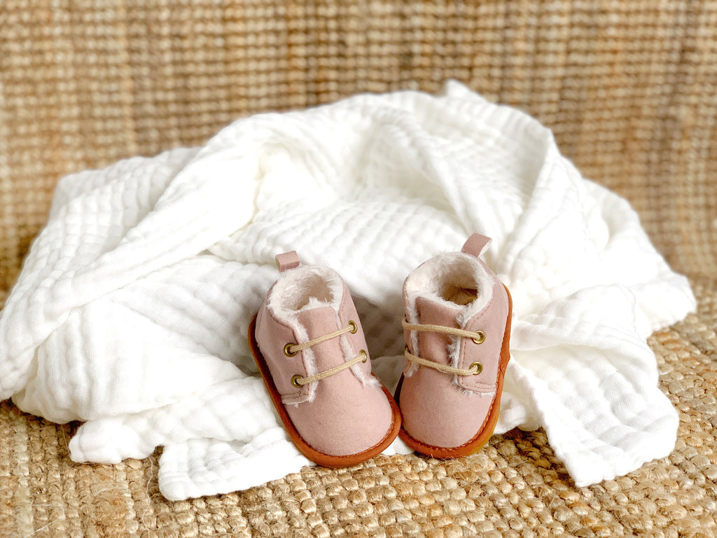 Les Boots Fourrées - Coloris Vieux Rose