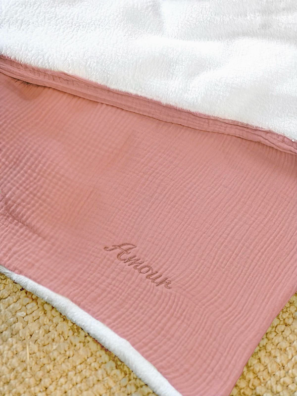 L'Inséparable - Couverture Doublée - Rose Poudré - À Personnaliser