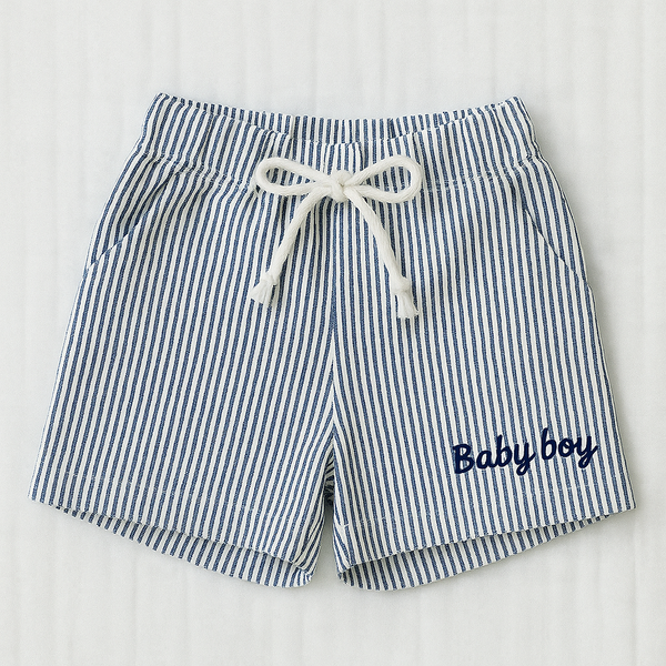 Le Capitaine - Short Rayé & Personnalisé - À Personnaliser