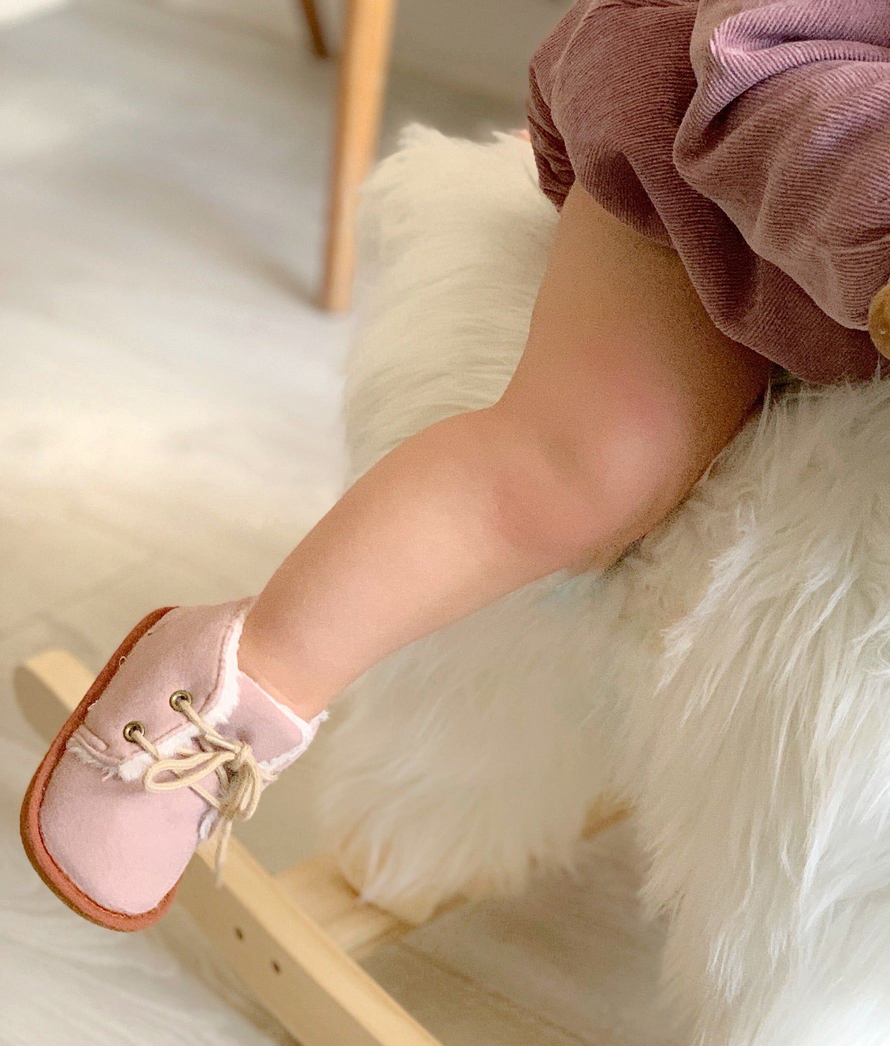 Les Boots Fourrées - Coloris Vieux Rose
