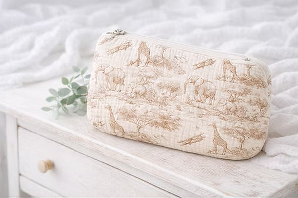 Le Petit Voyage - Trousse Beige - À Personnaliser
