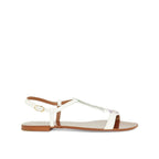 Dolce & Gabbana Leather Sandals - White - Femme