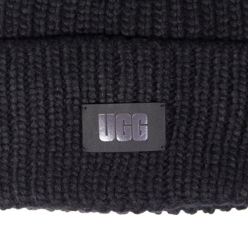 Echarpe Chunky Rib Beannie Knit Pom - Noir - Mixte - UGG - The Bradery