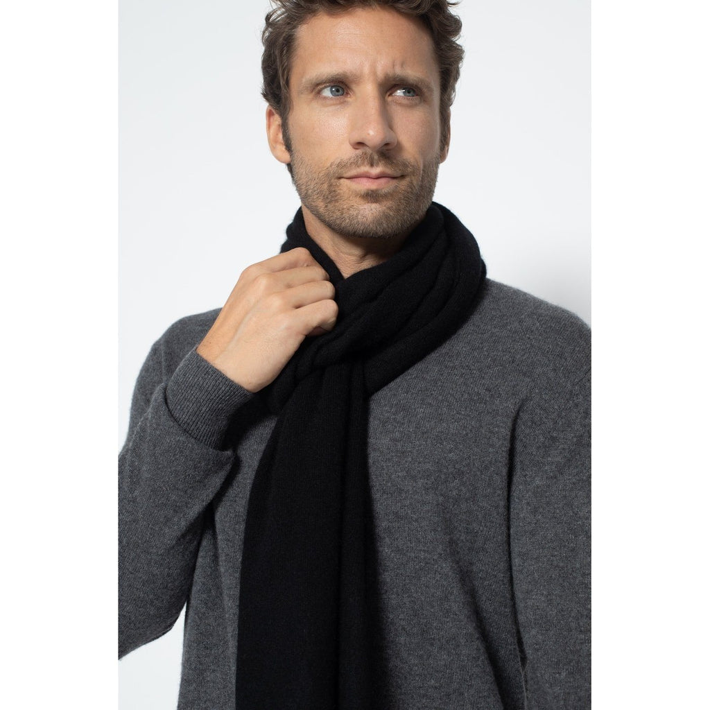 Echarpe Kelly Noir, 100% Cachemire, 2 Fils, Jersey - Accessoires Accessoires Perfect Cashmere