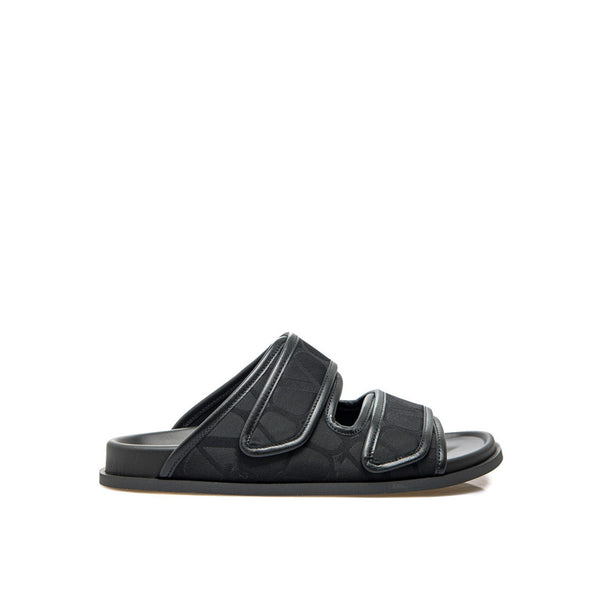 Sandales Valentino Garavani Toile Iconographe - Black - Homme