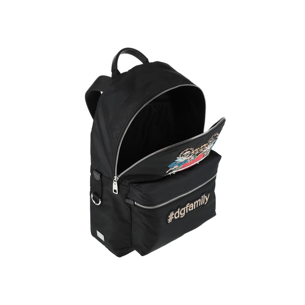 Dolce & Gabbana Family Patch Backpack - Black - Homme