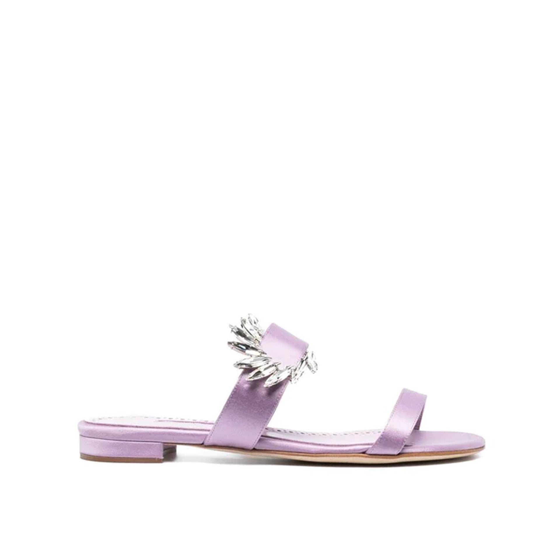 Sandales Manolo Blahnik Chivela 010 - Lilac - Femme