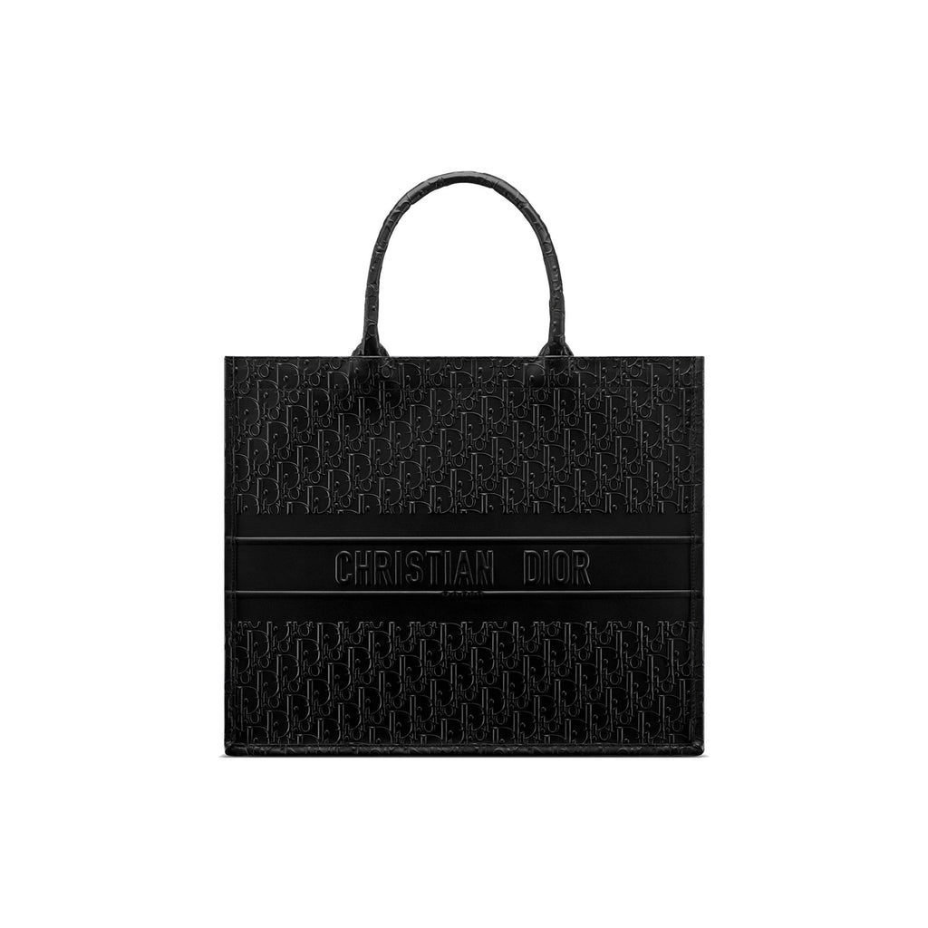 Dior - Cabas Oblique Leather - Femme - Black