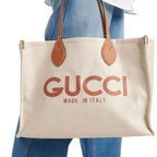 Gucci Medium Tote Handle Bag - Beige - Femme