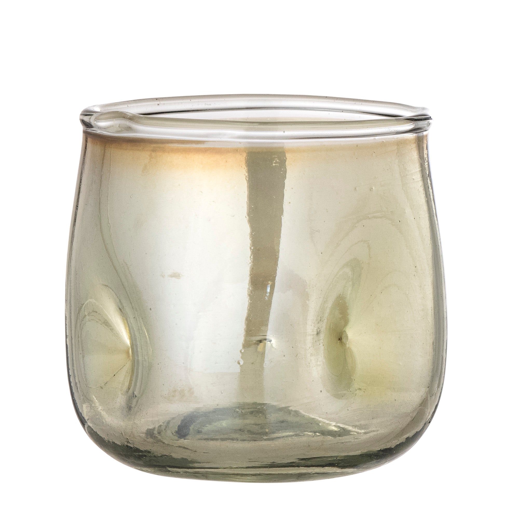 Idalina - Photophore - Vert - Verre