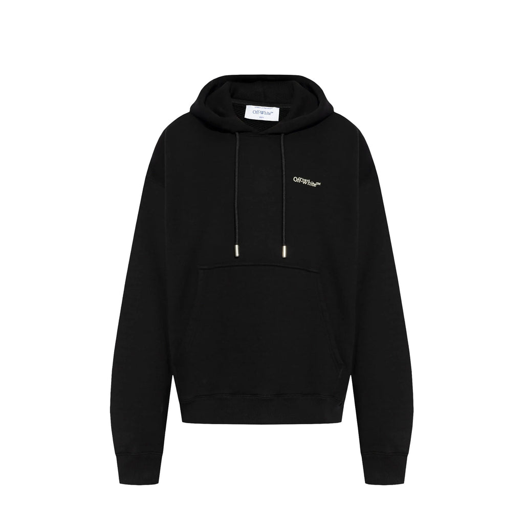 Sweatshirt Off-White Logo Hooded - Black - Homme