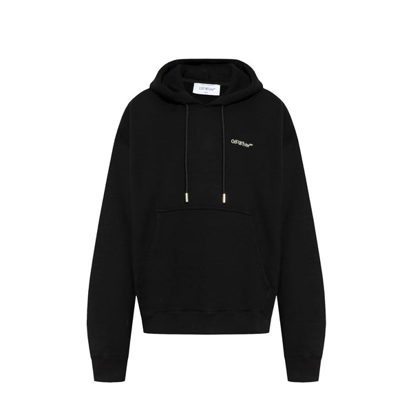 Sweatshirt Off-White Logo Hooded - Black - Homme