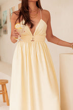EFFY Jaune - Robe Longue