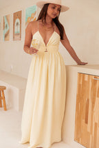 EFFY Jaune - Robe Longue